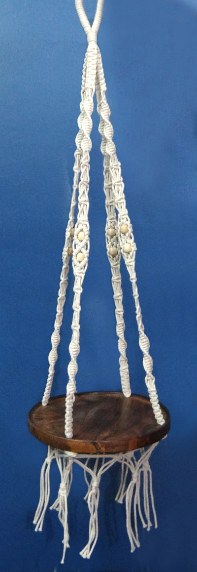 LIVINPARADISE | Macrame Wall pot holder | Woven Boho Chic Wall Décor | Halloween Pumpkin Holder | Handmade Woven Tapestry | 40 Inch|