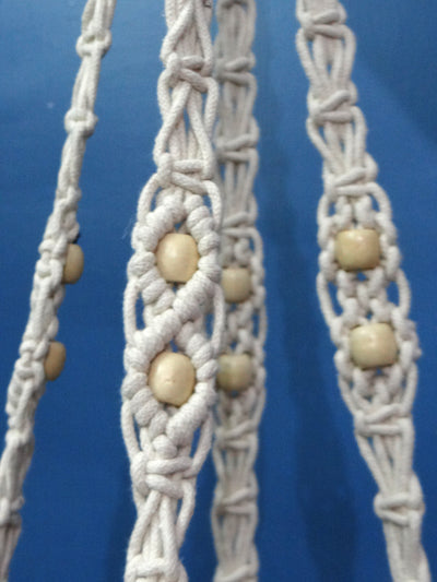 LIVINPARADISE | Macrame Wall pot holder | Woven Boho Chic Wall Décor | Halloween Pumpkin Holder | Handmade Woven Tapestry | 40 Inch|