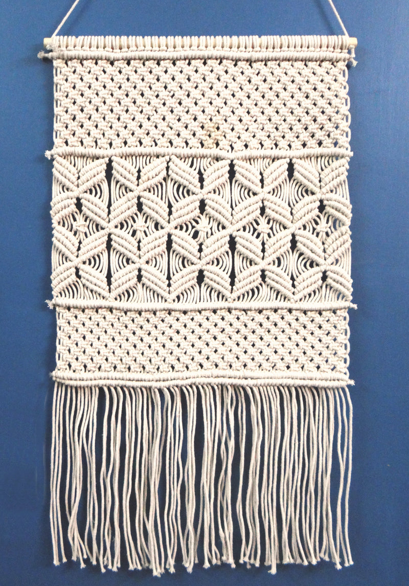 LIVINPARADISE | Macrame Wall Hanging | Woven Boho Chic Wall Décor | Beautiful Art | Handmade Woven Tapestry | Natural Colour | 20×36 Inch