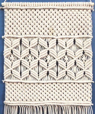 LIVINPARADISE | Macrame Wall Hanging | Woven Boho Chic Wall Décor | Beautiful Art | Handmade Woven Tapestry | Natural Colour | 20×36 Inch