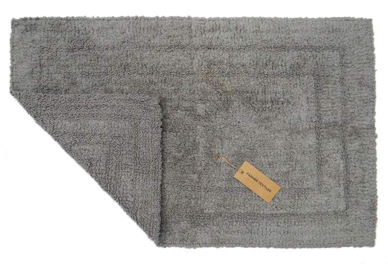 Livinparadise Bathmats 100% Cotton Gray color 50x80 CMS or 20x32 Inches Pack of 2