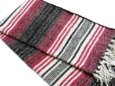 LIVINPARADISE | Authentic Falsa Blanket | Recycled Throw and Blanket | Picnic or Camping | Home Decor & Everyday Use | Indoor and outdoor | Size 50" x 80" APPROX| Pink