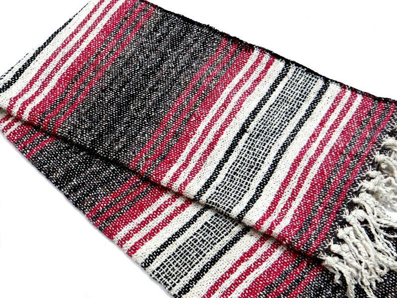 LIVINPARADISE | Authentic Falsa Blanket | Recycled Throw and Blanket | Picnic or Camping | Home Decor & Everyday Use | Indoor and outdoor | Size 50" x 80" APPROX| Pink