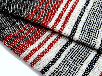 LIVINPARADISE | Authentic Falsa Blanket | Recycled Throw and Blanket | Picnic or Camping | Home Decor & Everyday Use | Indoor and outdoor | Size 50" x 80" APPROX| Red