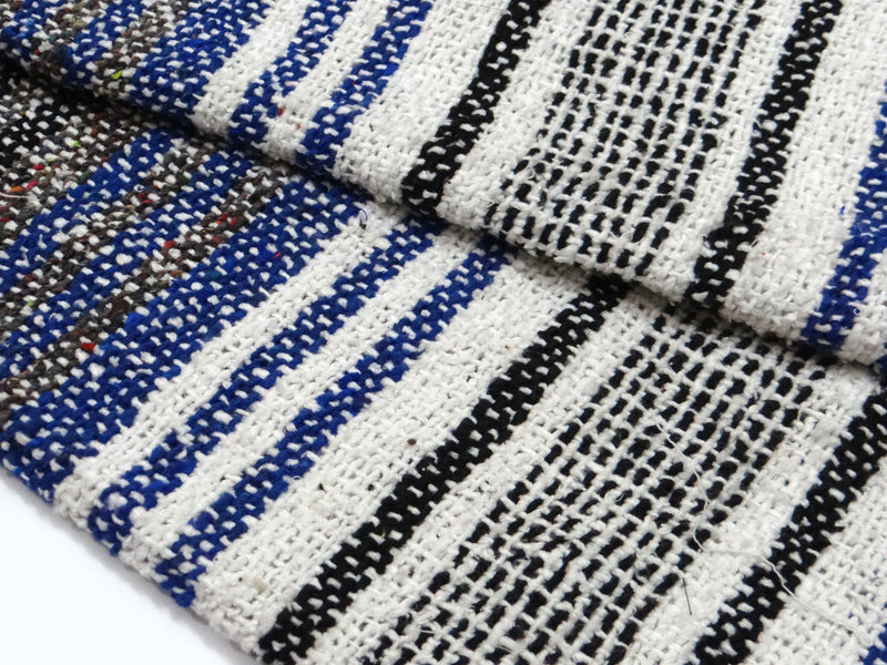 LIVINPARADISE | Authentic Falsa Blanket | Recycled Throw and Blanket | Picnic or Camping | Home Decor & Everyday Use | Indoor and outdoor | Size 50" x 80" APPROX| Blue