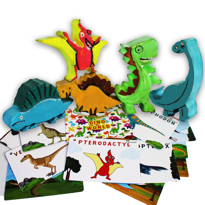 Dino Park Sew Habitat – Sew & Knot Activity for kids 4-6 Years
