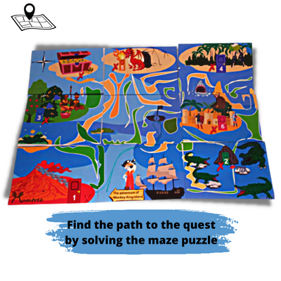 Mystery Box – Montessori Lock box with Adventure Puzzle for kids 4+