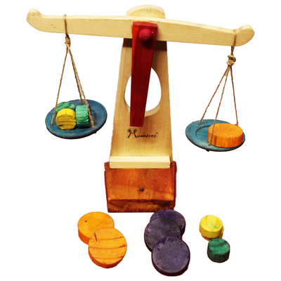 Livinparadise Balancing Tree – Self-Assemble Weighing Balance with Equations for kids 5+