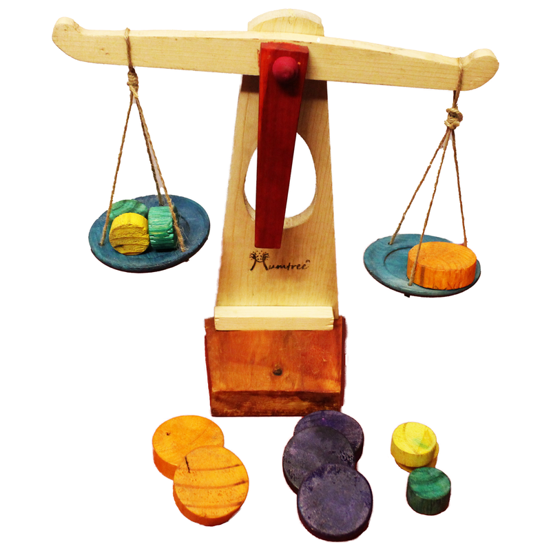 Livinparadise Balancing Tree – Self-Assemble Weighing Balance with Equations for kids 5+
