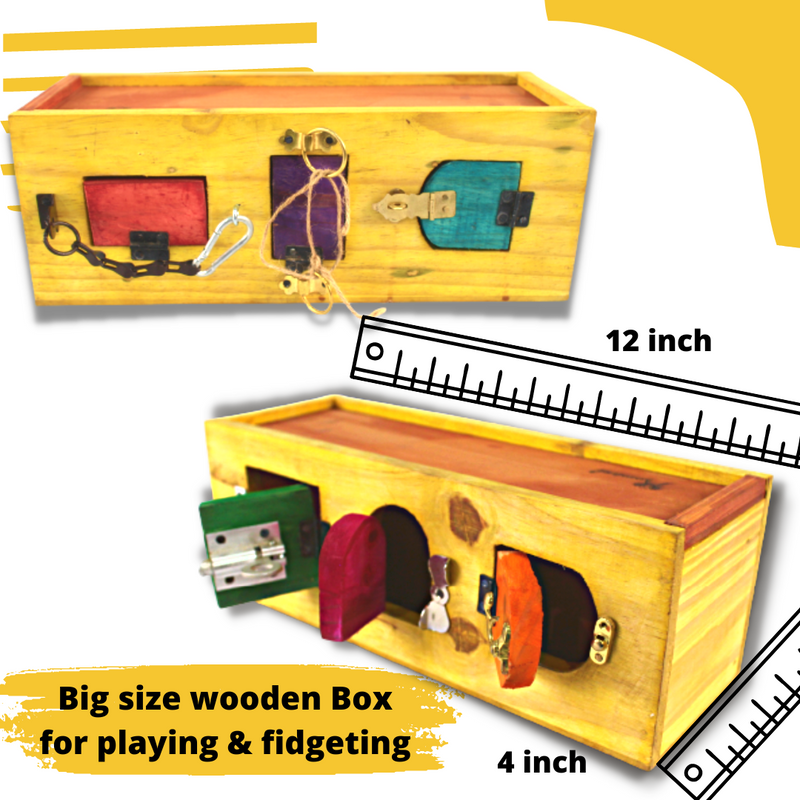 Mystery Box – Montessori Lock box with Adventure Puzzle for kids 4+