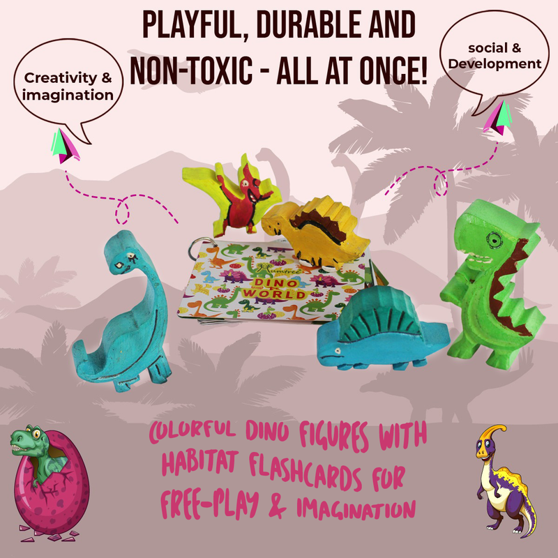 Dino Park Sew Habitat – Sew & Knot Activity for kids 4-6 Years