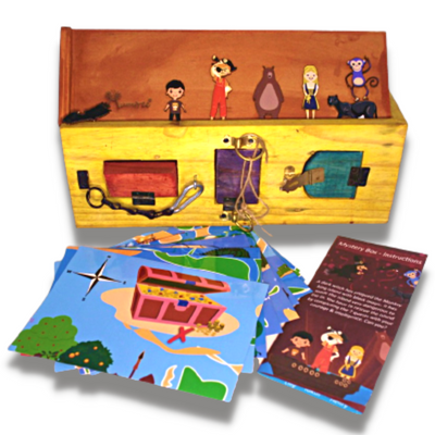 Mystery Box – Montessori Lock box with Adventure Puzzle for kids 4+
