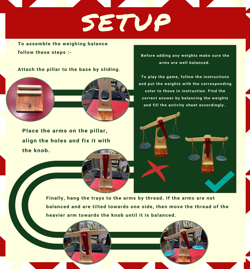 Livinparadise Balancing Tree – Self-Assemble Weighing Balance with Equations for kids 5+