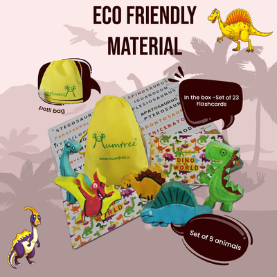 Dino Park Sew Habitat – Sew & Knot Activity for kids 4-6 Years