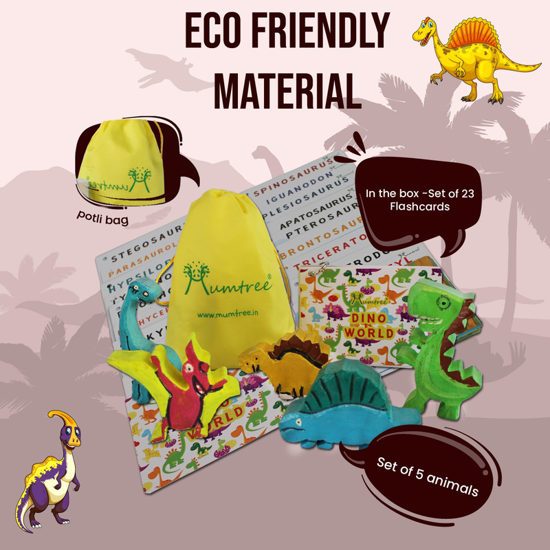 Dino Park Sew Habitat – Sew & Knot Activity for kids 4-6 Years