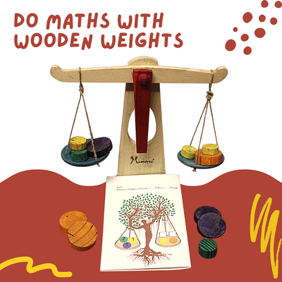 Livinparadise Balancing Tree – Self-Assemble Weighing Balance with Equations for kids 5+