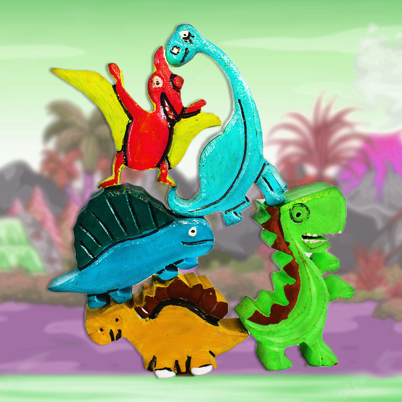 Dino Park Sew Habitat – Sew & Knot Activity for kids 4-6 Years