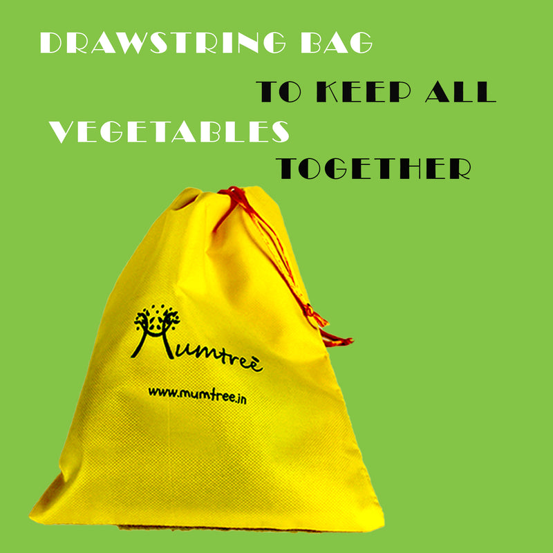 Magnetic Vegetables – 5 Wooden Vegetables with Knife for kids 1+