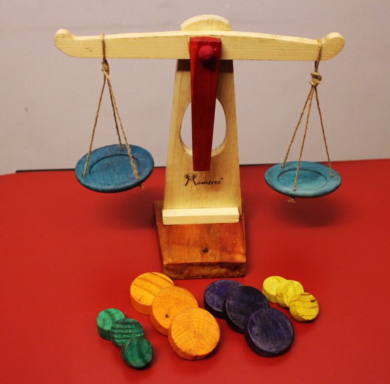 Livinparadise Balancing Tree – Self-Assemble Weighing Balance with Equations for kids 5+