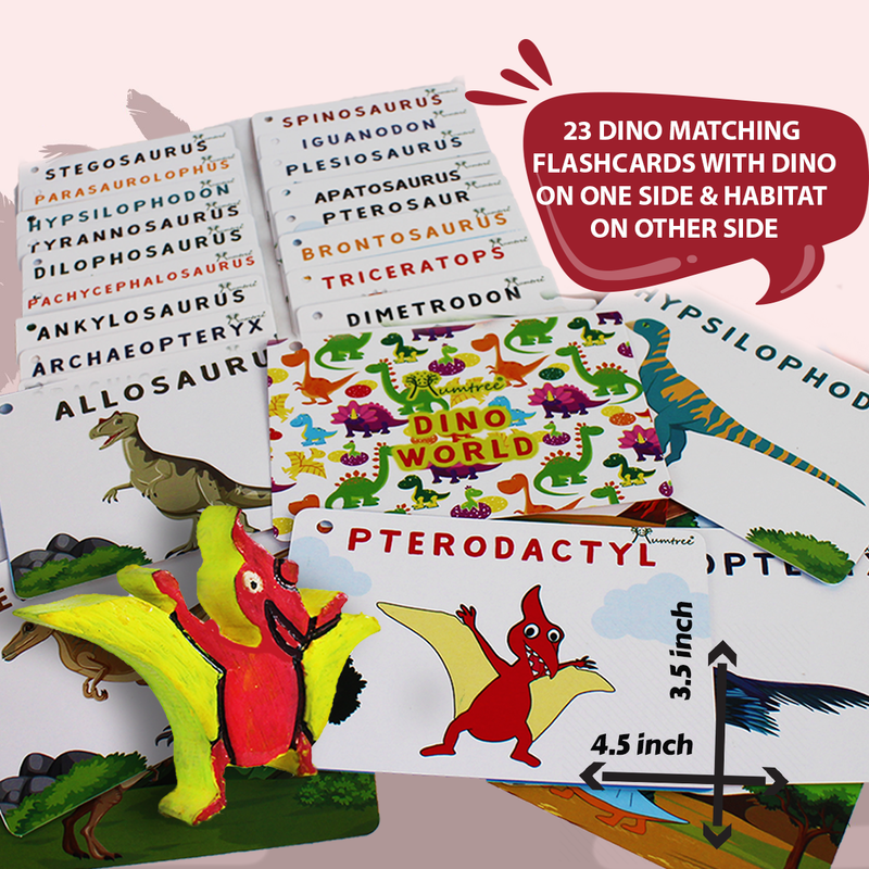 Dino Park Sew Habitat – Sew & Knot Activity for kids 4-6 Years