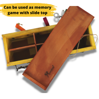 Mystery Box – Montessori Lock box with Adventure Puzzle for kids 4+