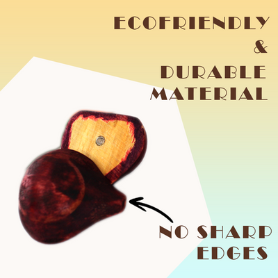 Magnetic Vegetables – 5 Wooden Vegetables with Knife for kids 1+