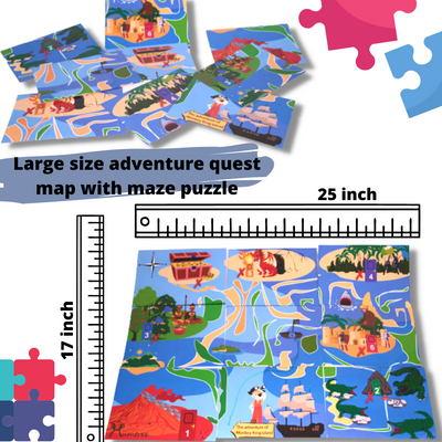 Mystery Box – Montessori Lock box with Adventure Puzzle for kids 4+