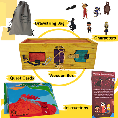 Mystery Box – Montessori Lock box with Adventure Puzzle for kids 4+